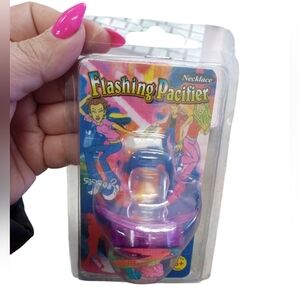 Y2K Flashing Pacifier Necklace NWT